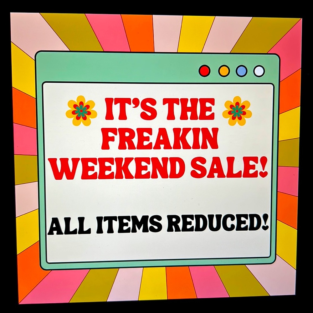 All items on sale!